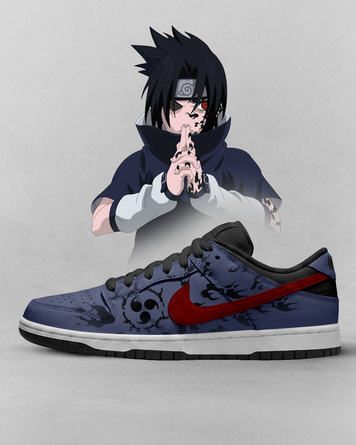 Dunks "Sasuke Cursed" Custom