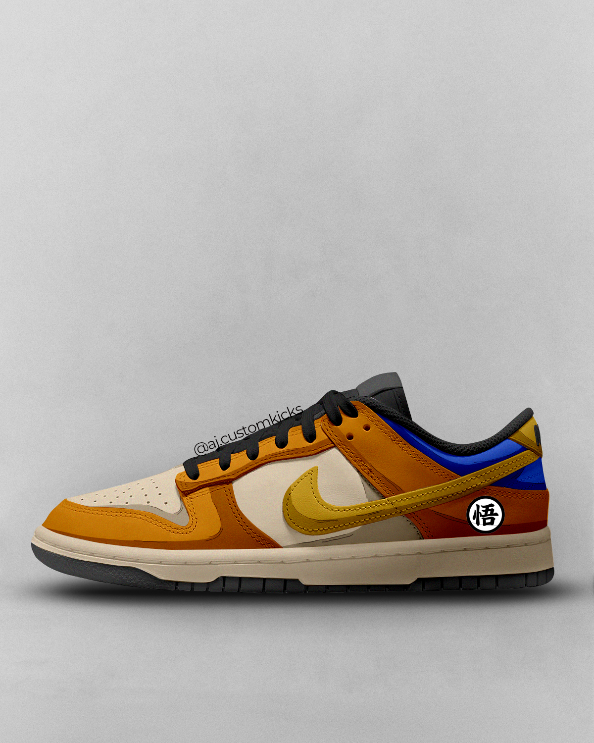 DBZ Son Goku Custom Dunks – Custom Kicks