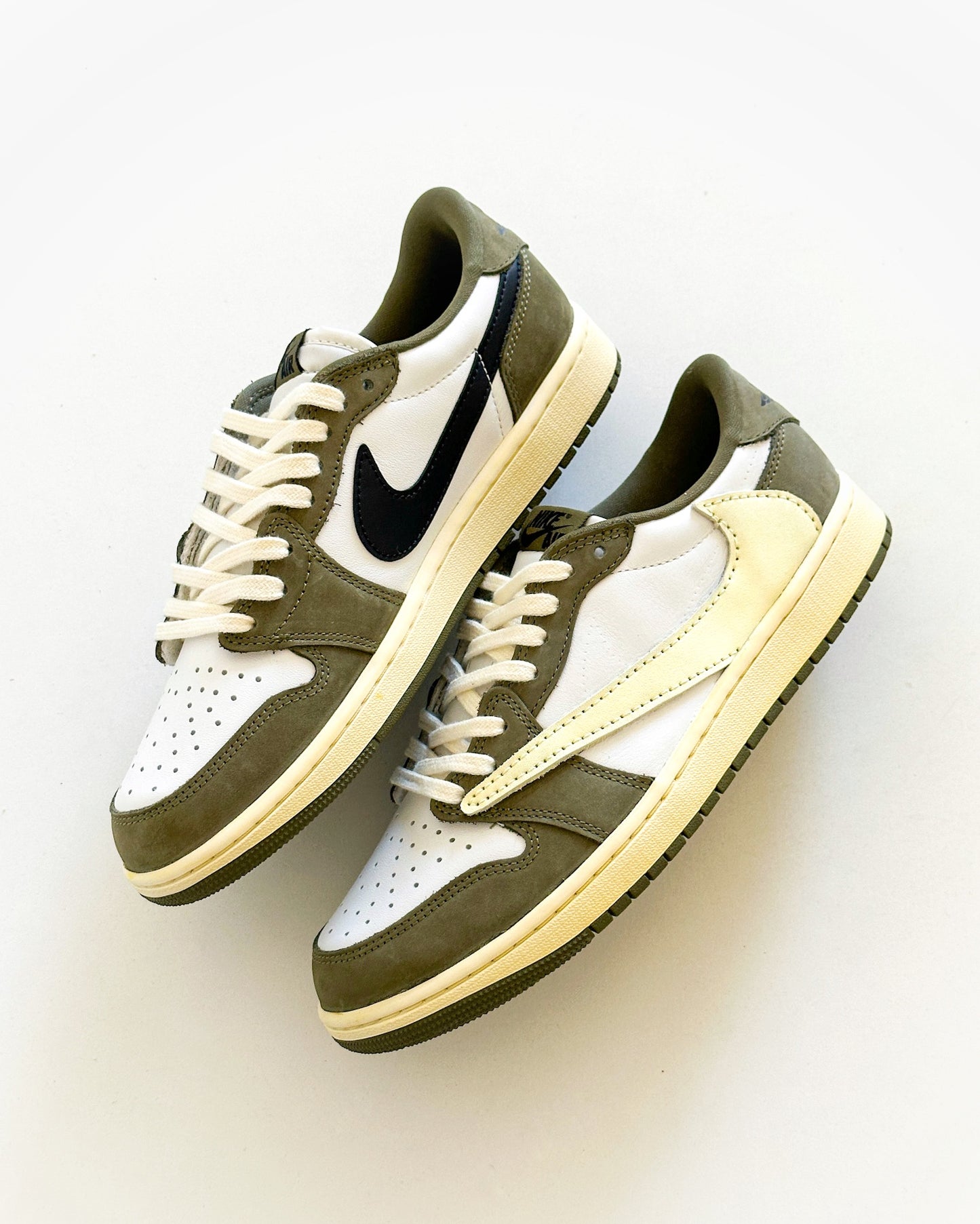 Jordan 1 Low "Travis Scott Olives Cream" Custom