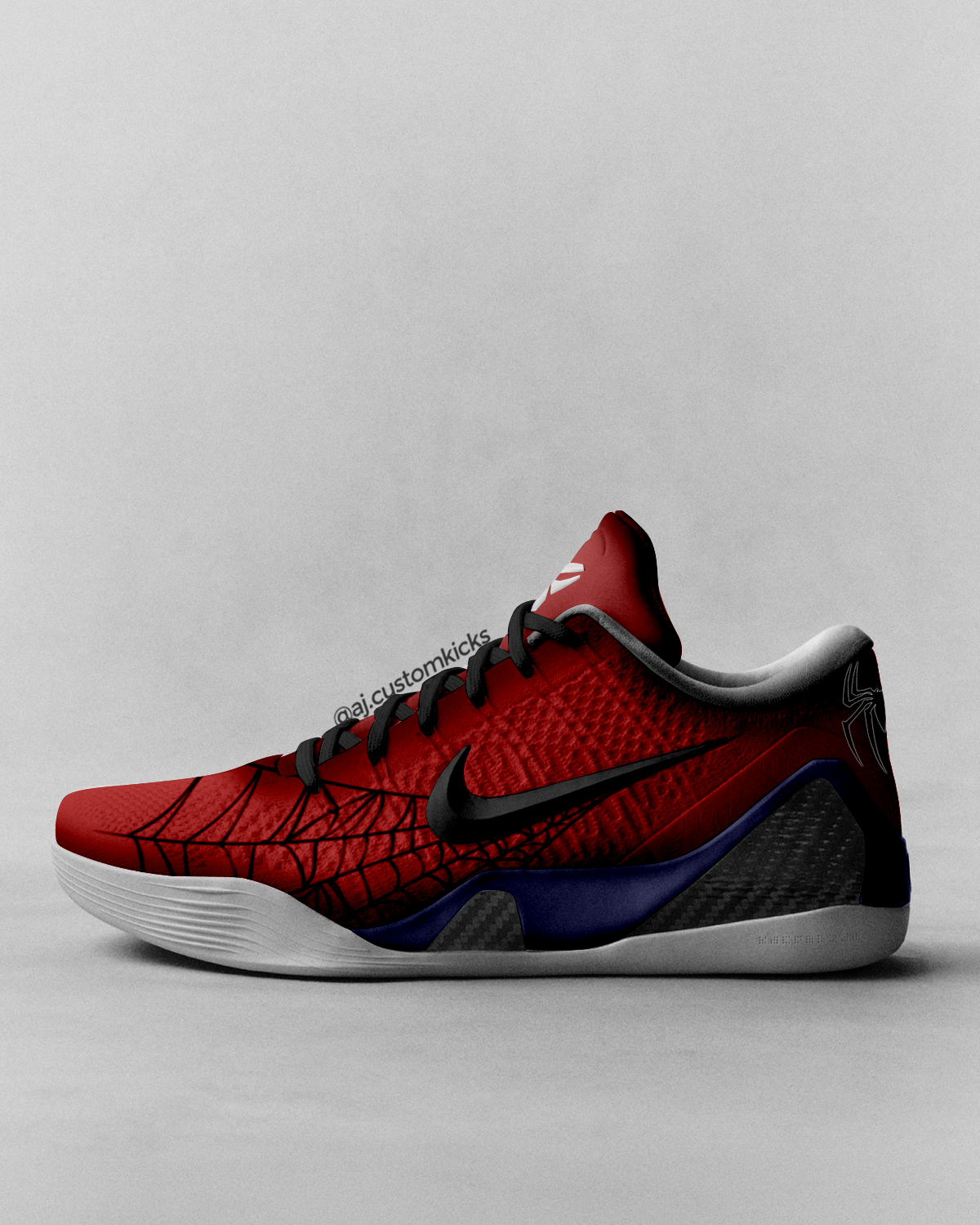 Kobe 9 "Spiderman" Custom Low