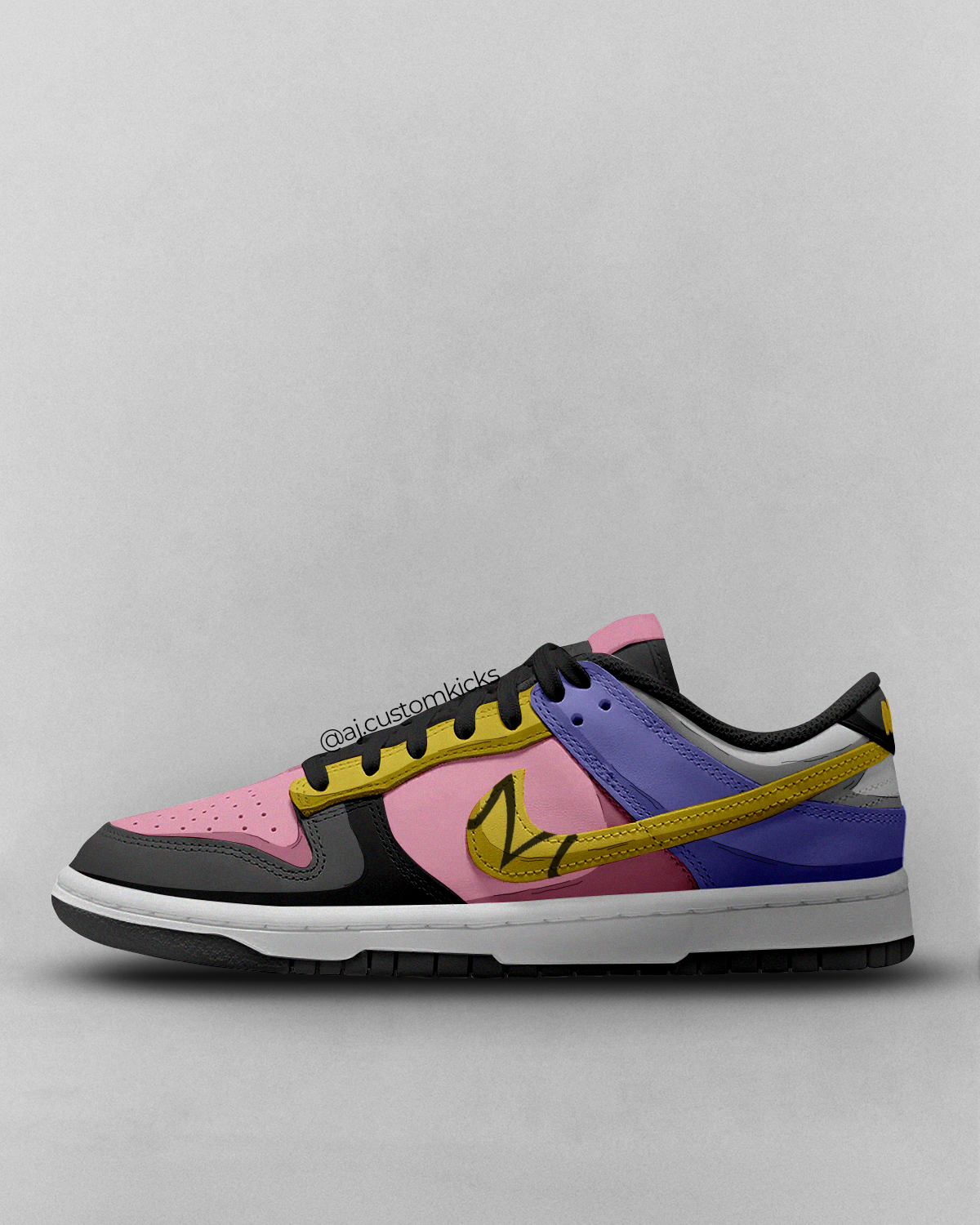 DBZ Majin Buu Custom Dunks