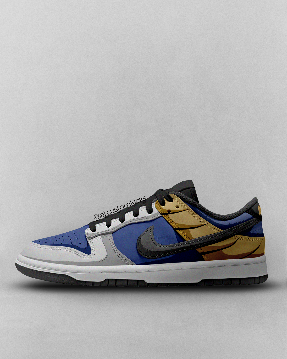 DBZ Prince Vegeta Custom Dunks