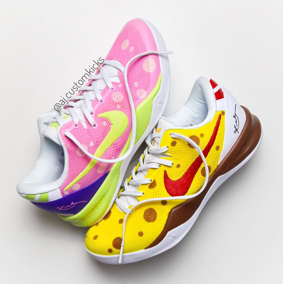 Kobe 8 'SpongeBob x Patrick' Custom