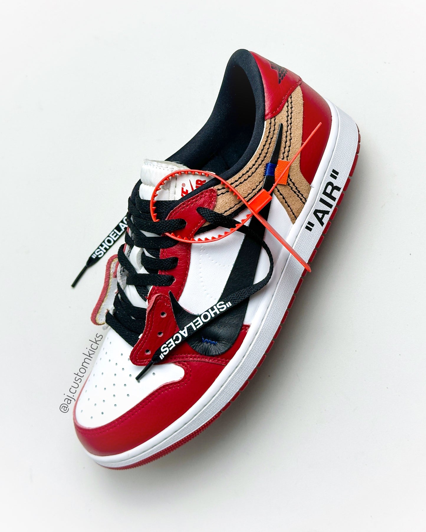 Jordan 1 Low "Off-White Chicago" Custom