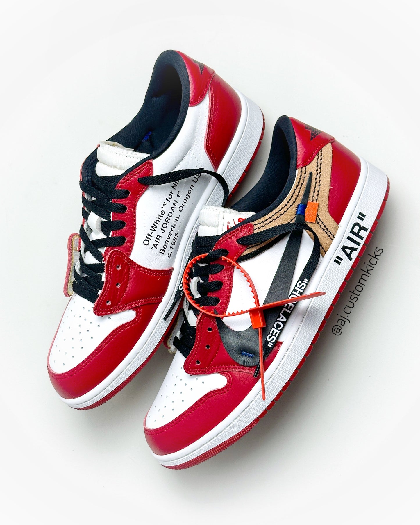 Jordan 1 Low "Off-White Chicago" Custom