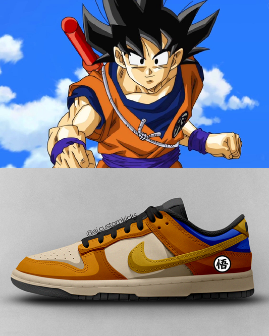 DBZ Son Goku Custom Dunks