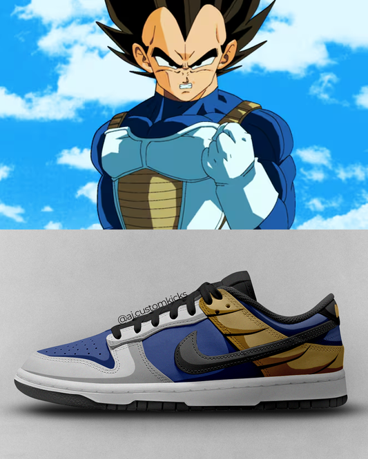 DBZ Prince Vegeta Custom Dunks