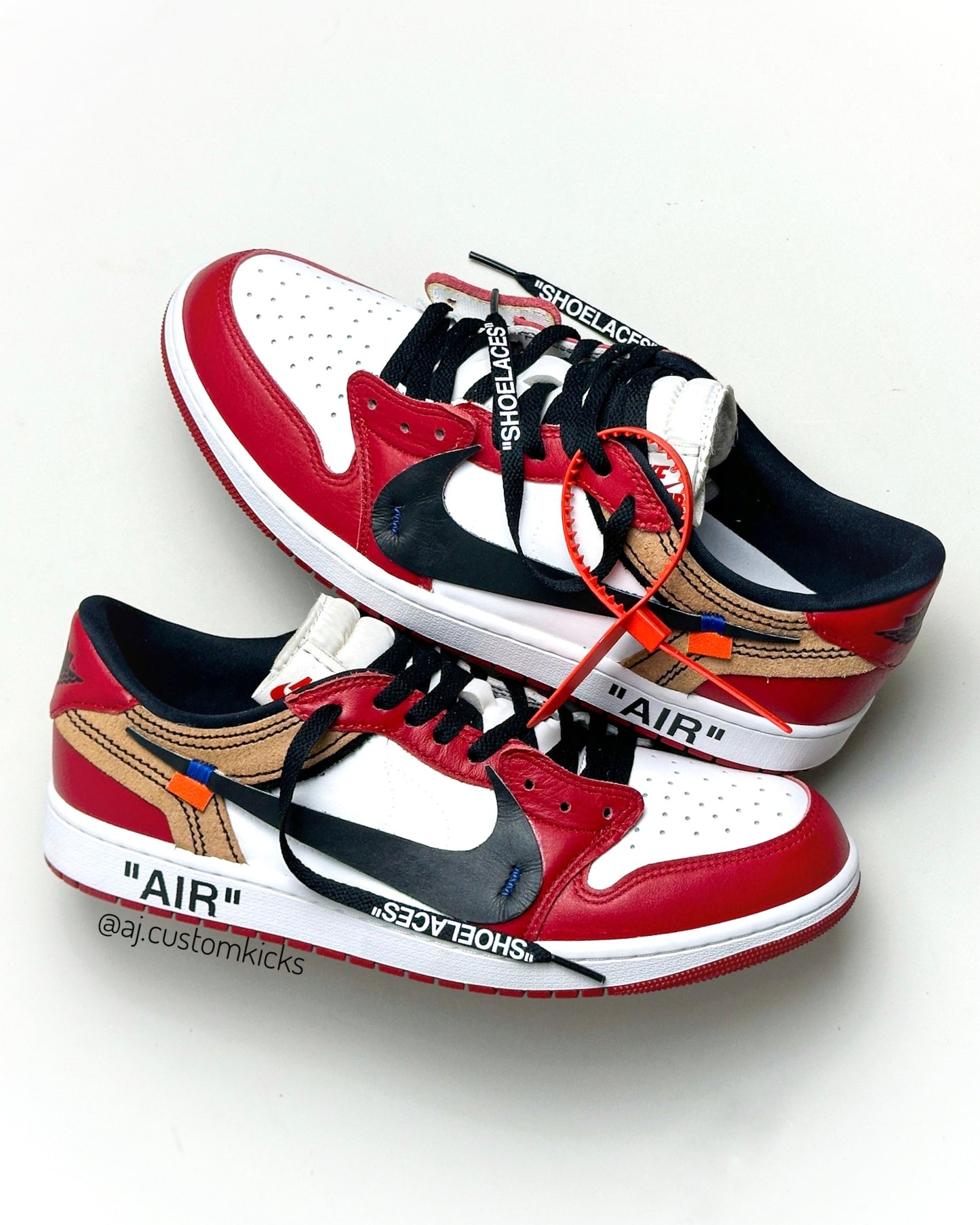 Jordan 1 Low "Off-White Chicago" Custom