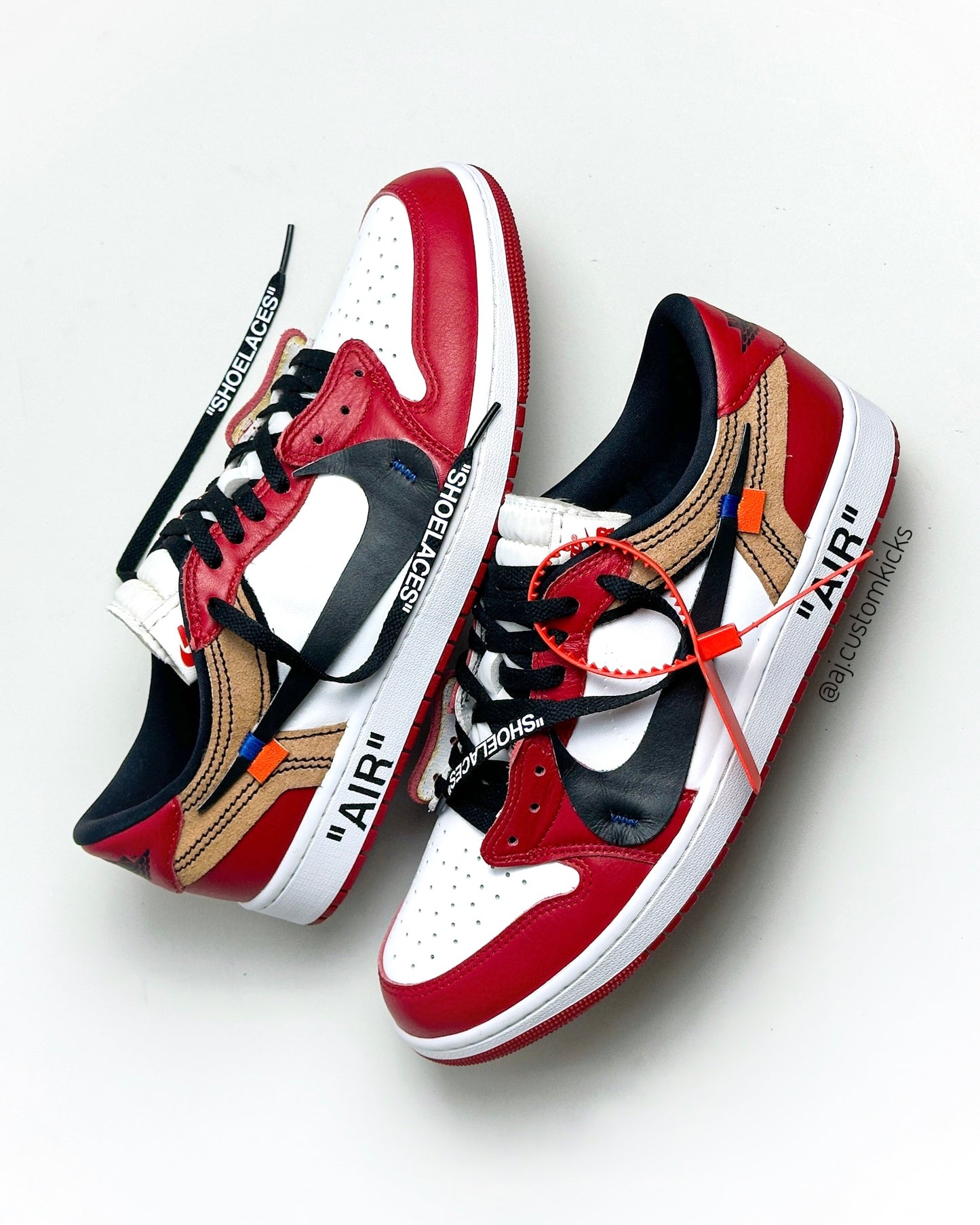 Jordan 1 Low "Off-White Chicago" Custom