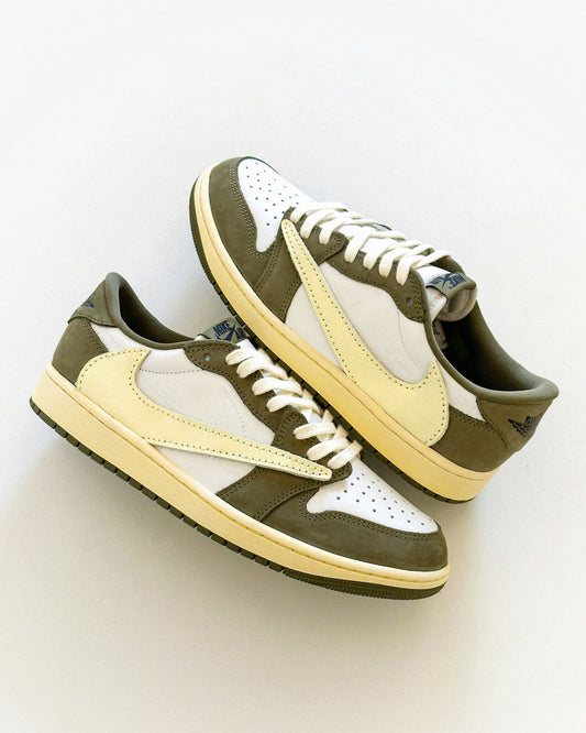 Jordan 1 Low "Travis Scott Olives Cream" Custom