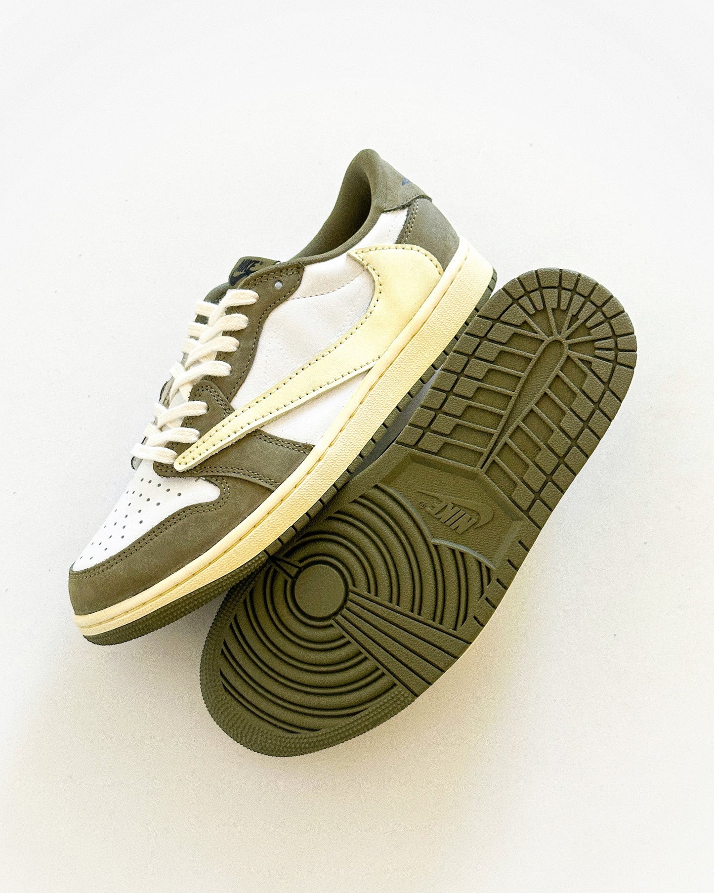 Jordan 1 Low "Travis Scott Olives Cream" Custom