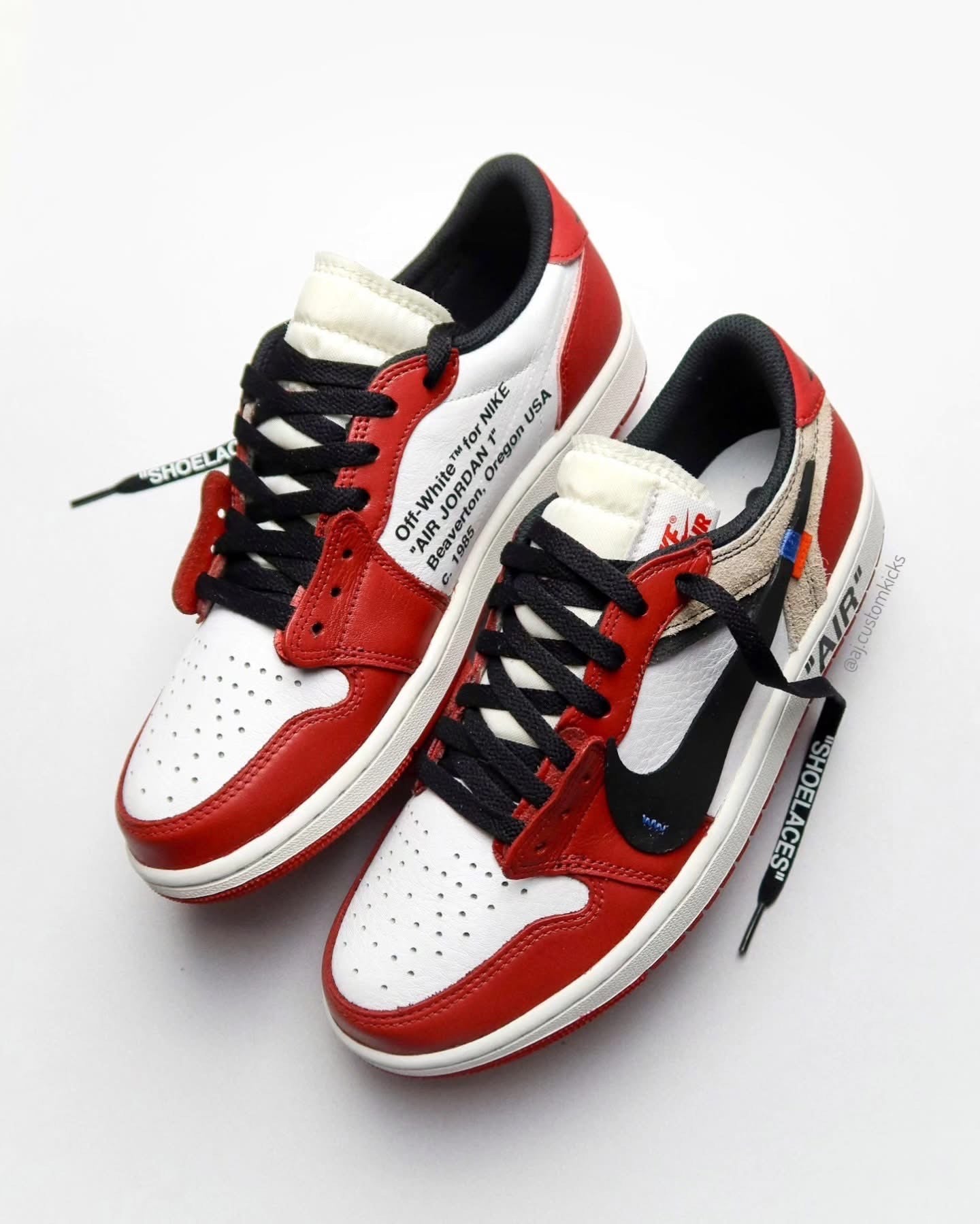 Jordan 1 Low "Off-White Chicago" Custom