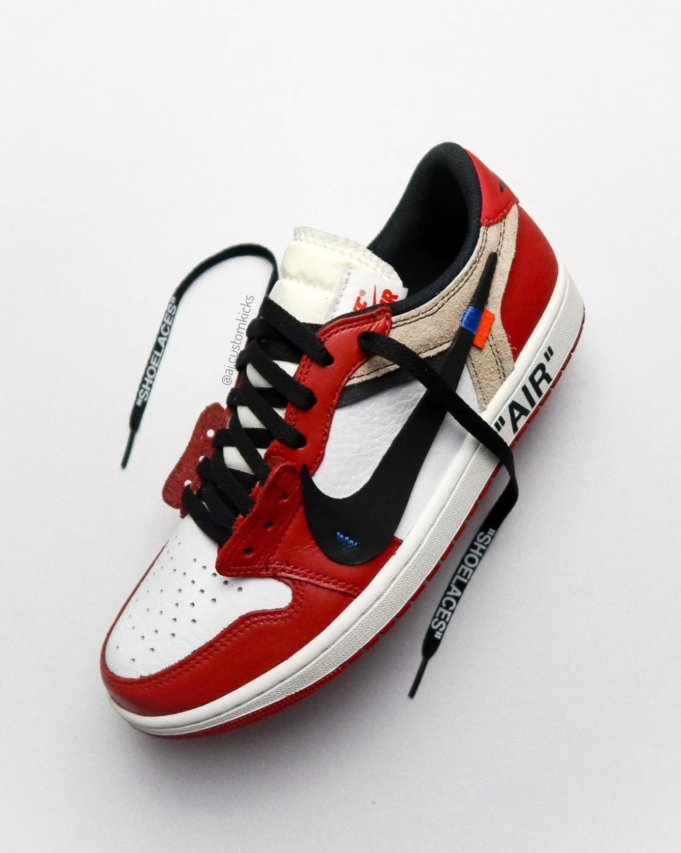 Jordan 1 Low "Off-White Chicago" Custom