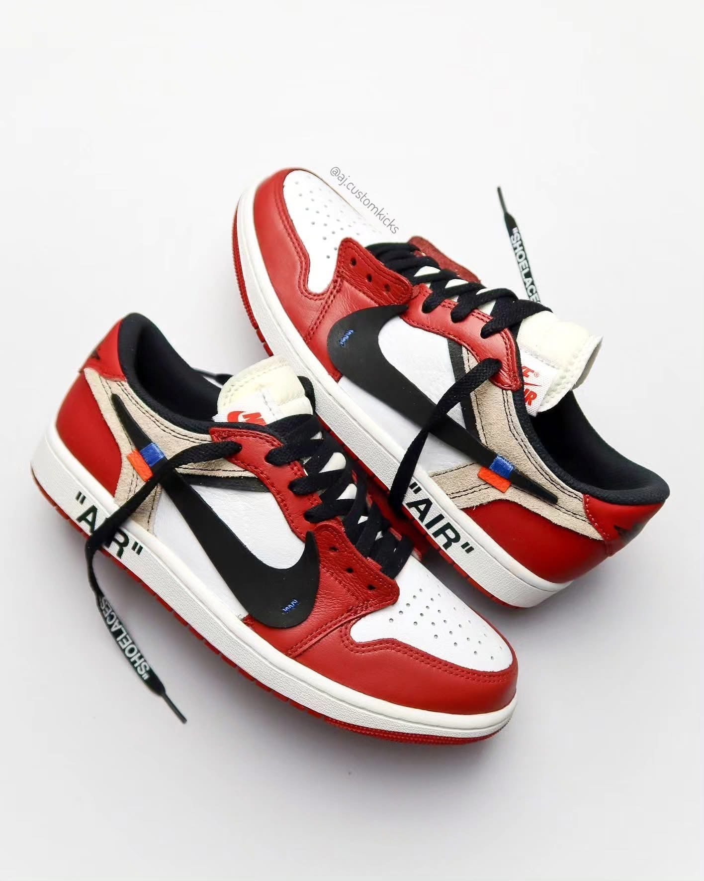Jordan 1 Low "Off-White Chicago" Custom