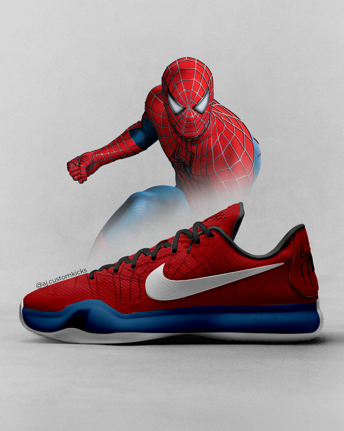 Kobe 10 "Spiderman" Custom