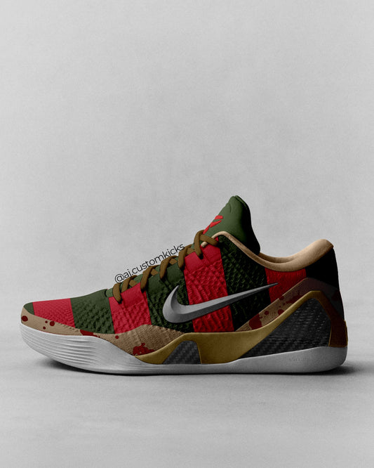 Kobe 9 "Freddy Krueger" Custom Low