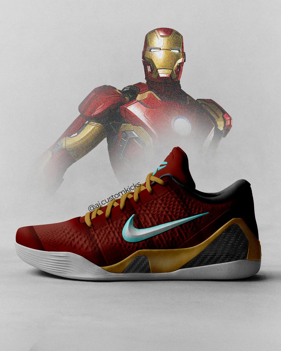 Kobe 9 "Iron Man" Custom