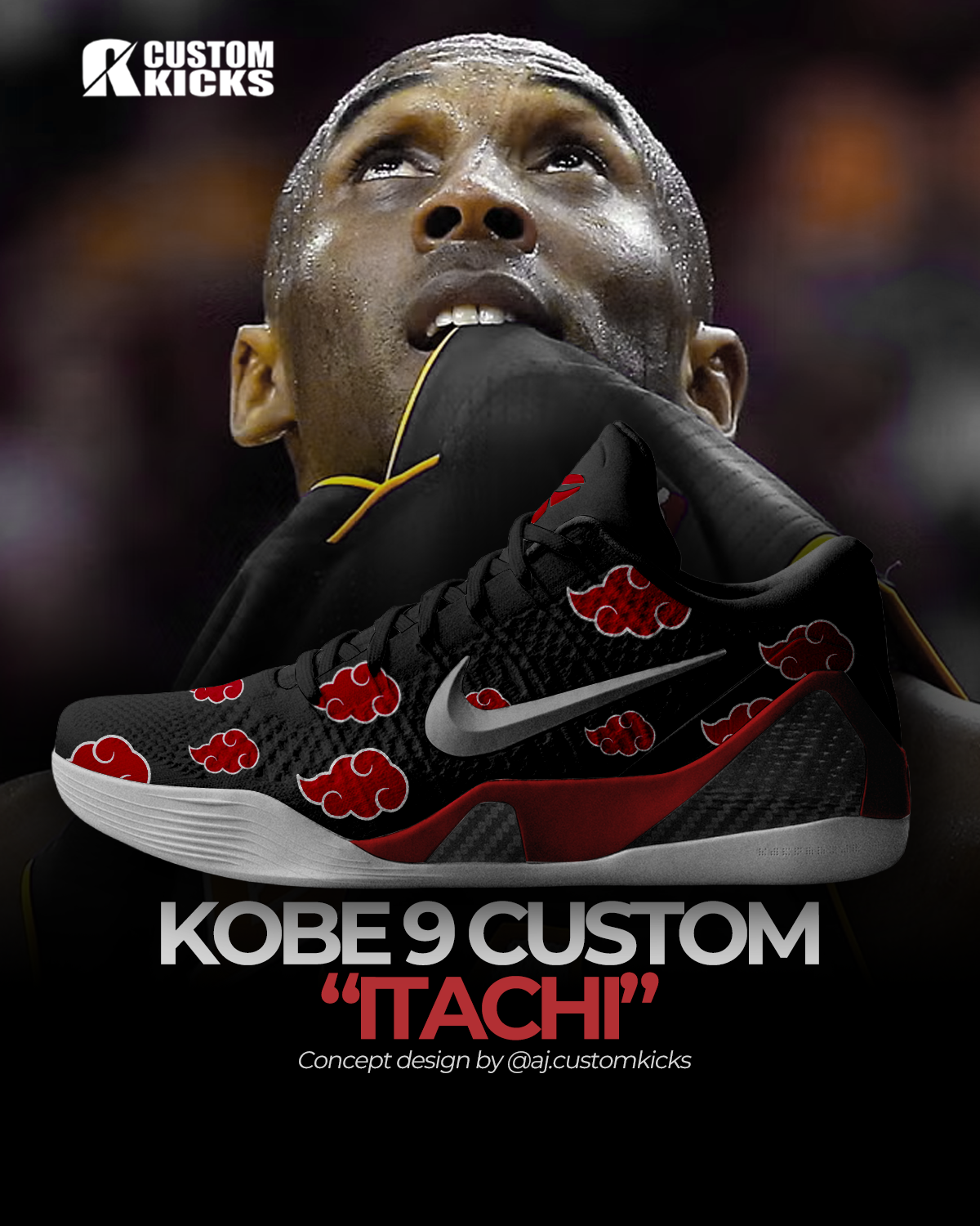 Kobe 9 "Itachi" Custom