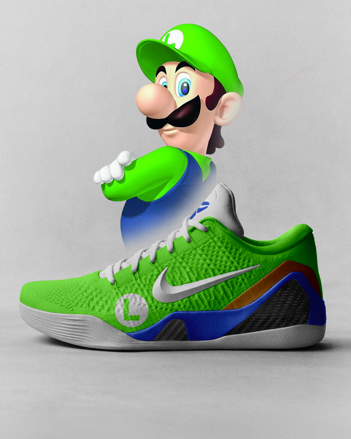 Kobe 9 "Luigi" Custom