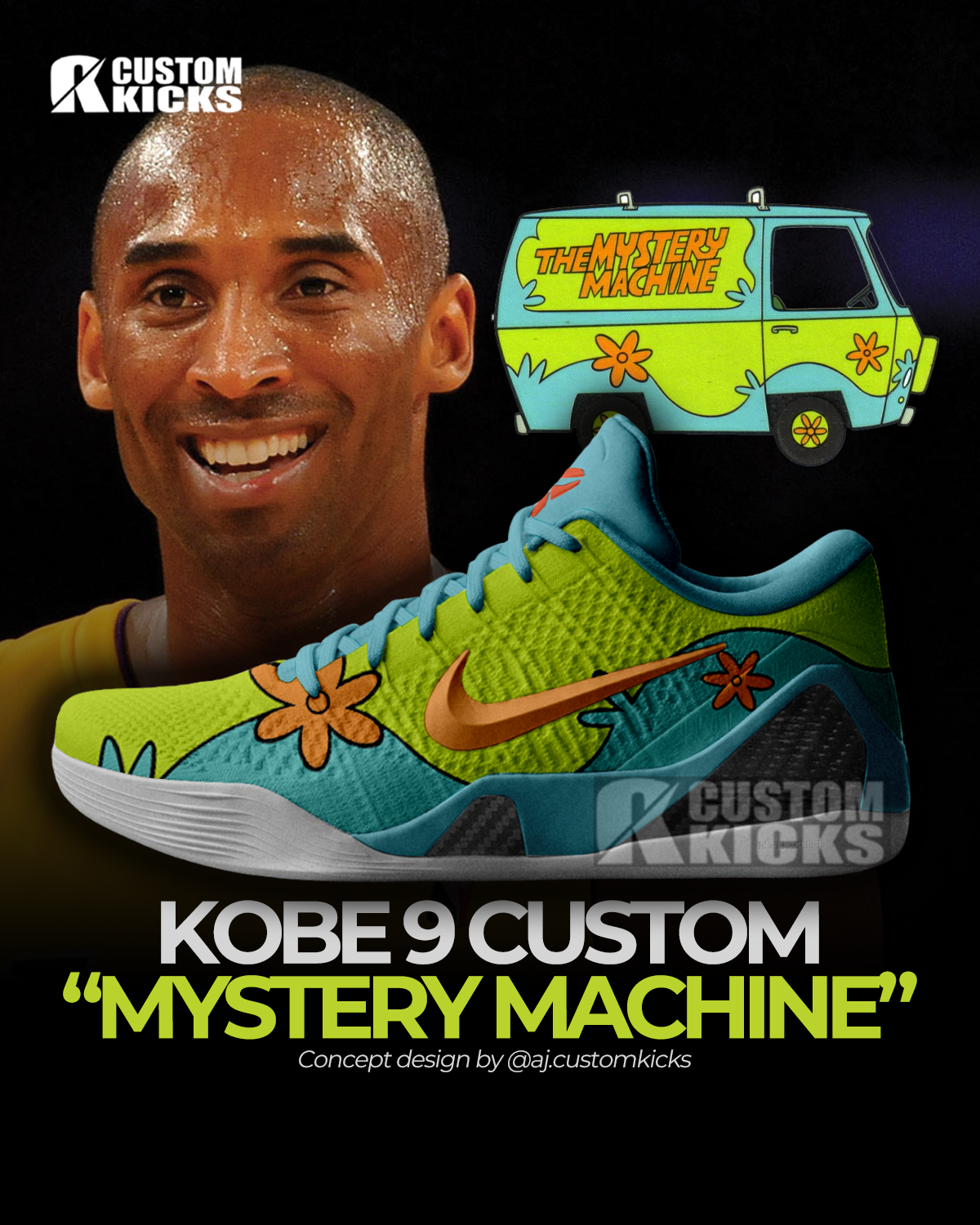Kobe 9 "Mystery Machine" Custom