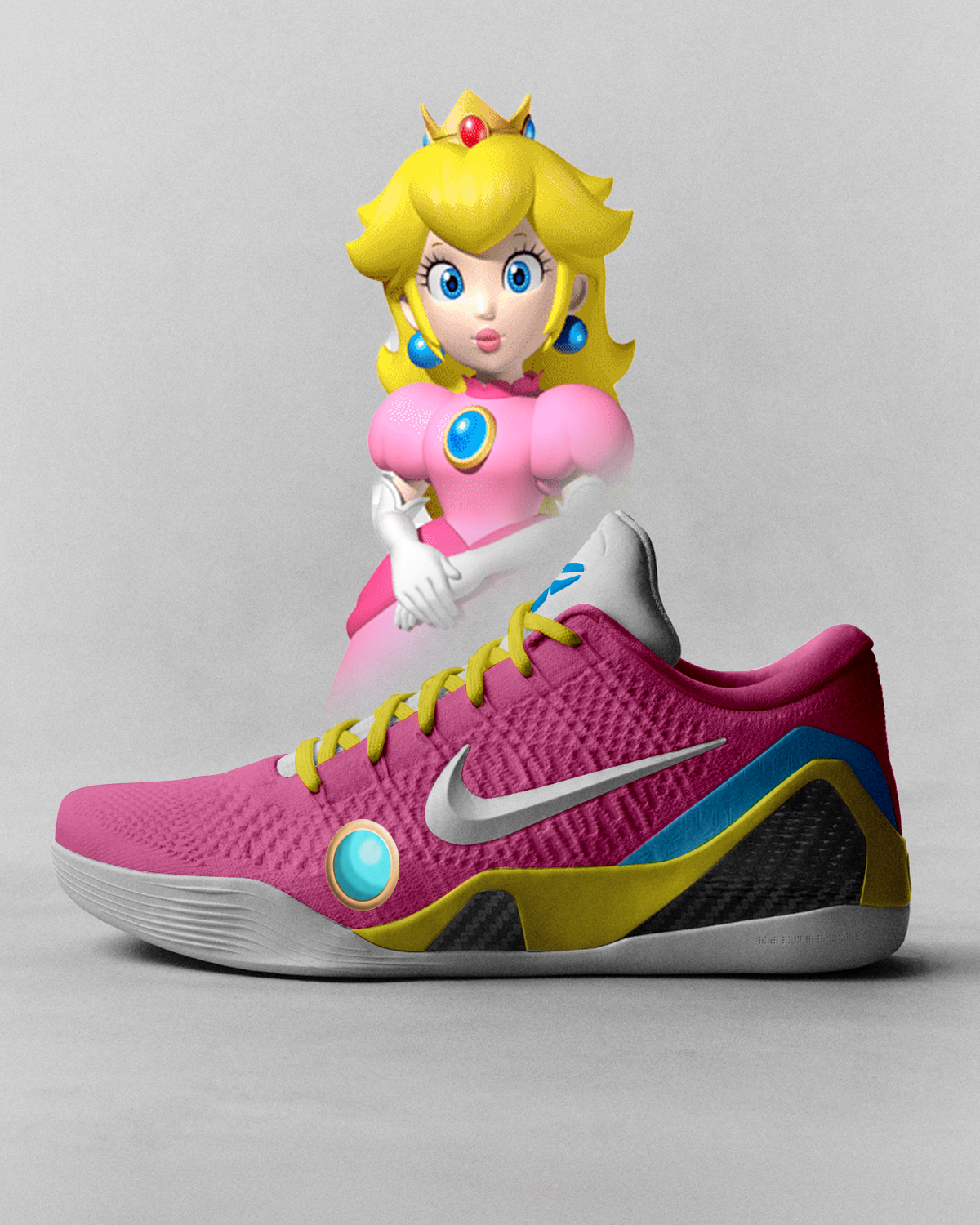Kobe 9 "Princess Peach" Custom