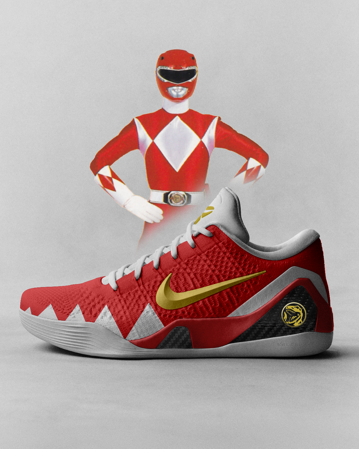 Kobe 9 "Red Ranger" Custom
