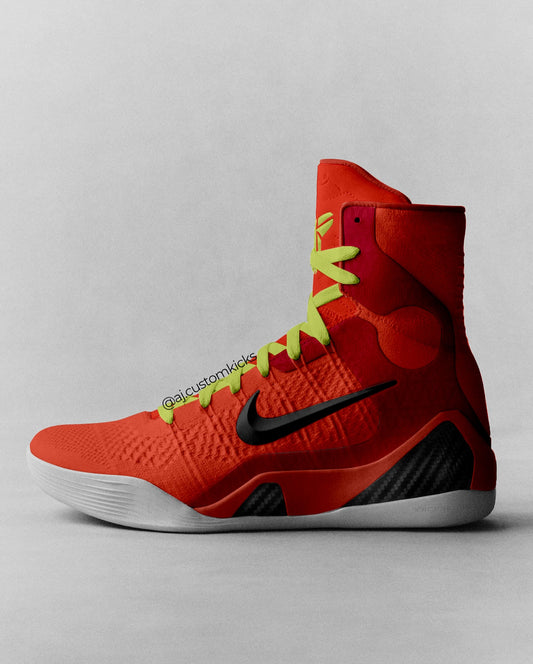 Kobe 9 "Grinch Reversed" Custom High