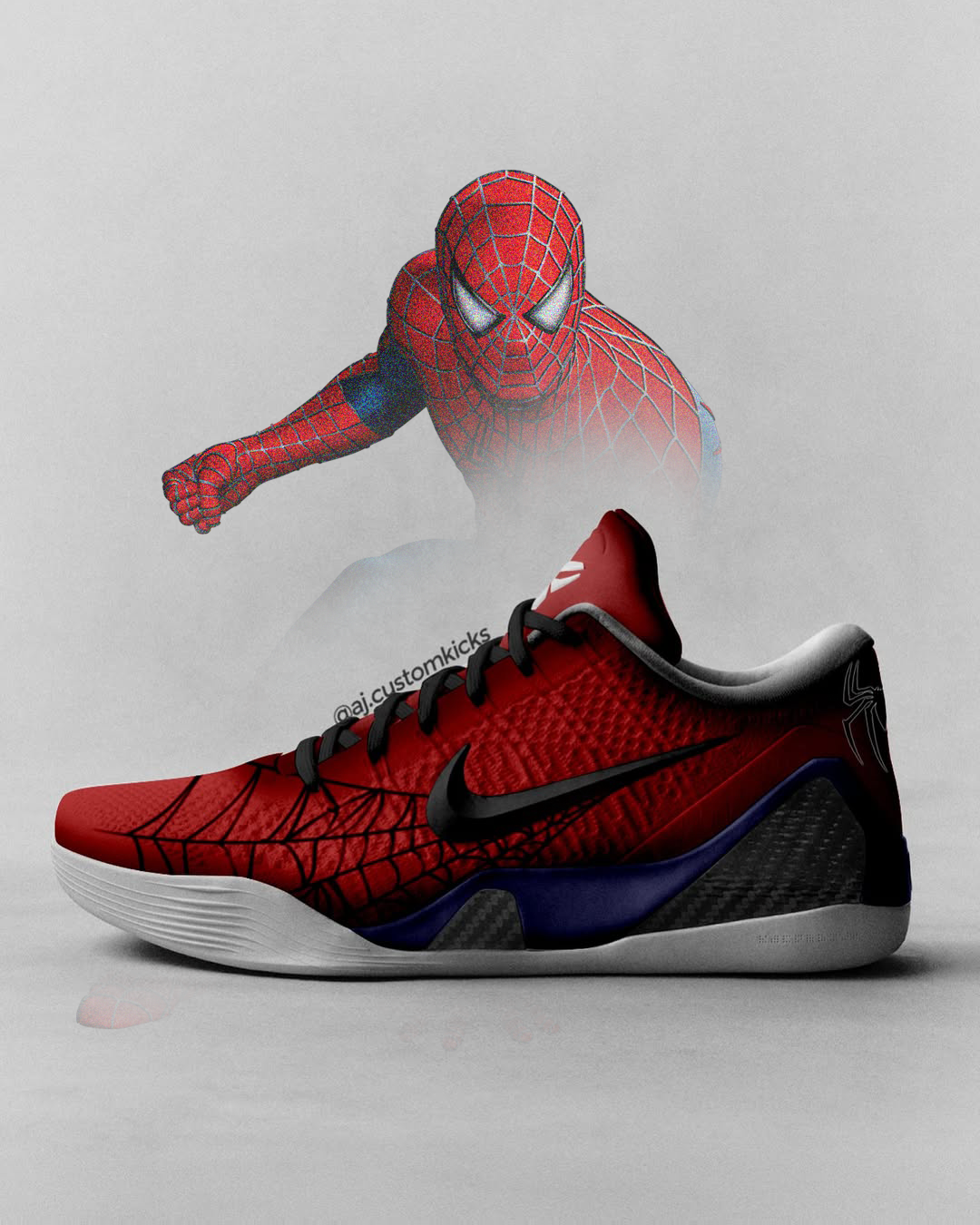 Kobe 9 "Spiderman" Custom