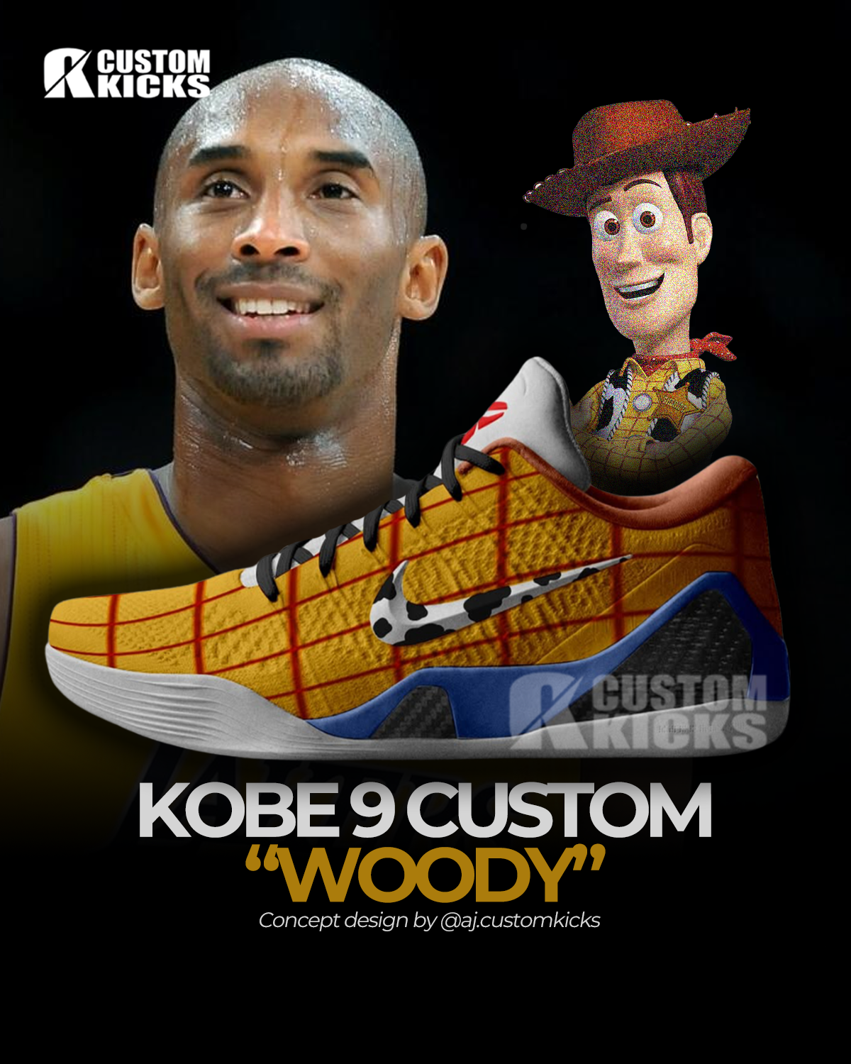 Kobe 9 "Woody" Custom